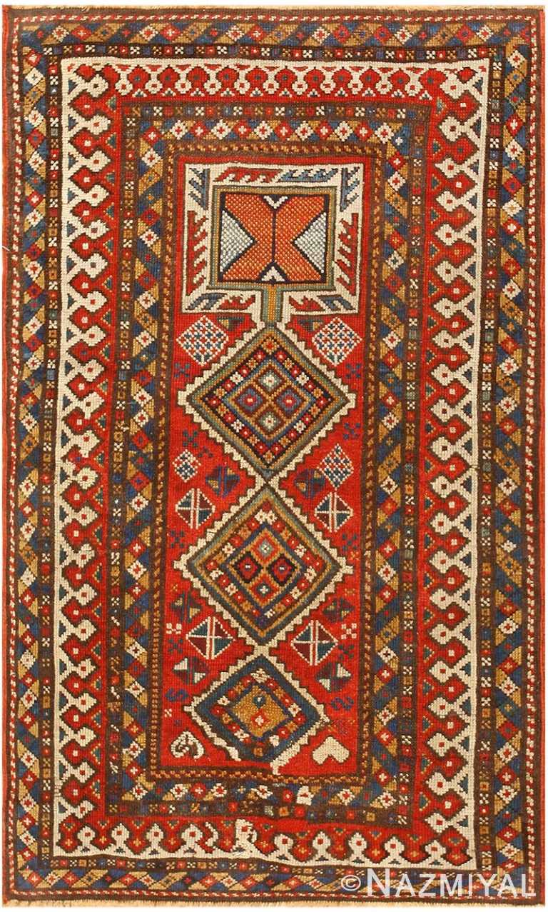 Antique Caucasian Shirvan Rug 47450 Detail/Large View