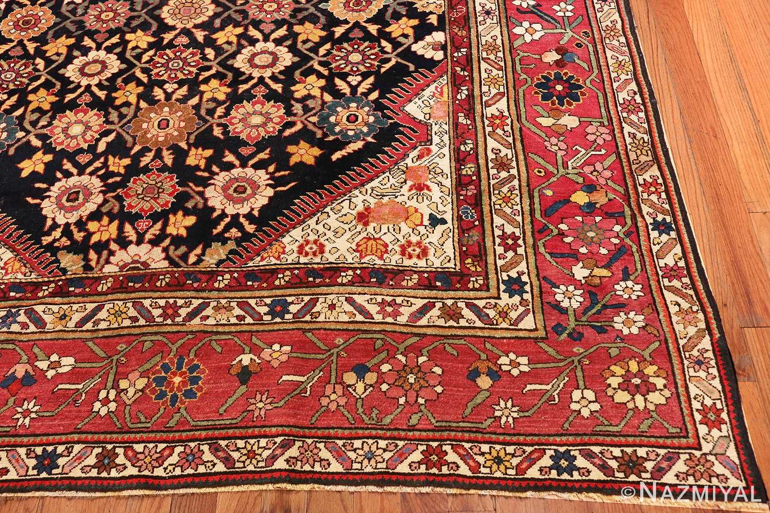 Corner Antique Caucasian Karabagh runner rug 48096 by Nazmiyal