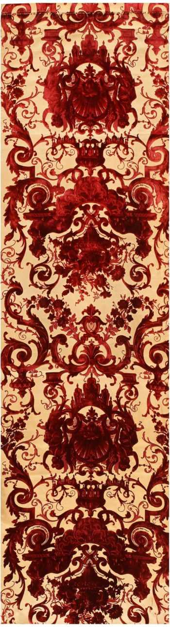 Antique Silk Velvet Textile from India 41491 Nazmiyal