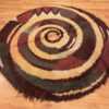 Full vintage round Swedish Rya rug 48193 by Nazmiyal