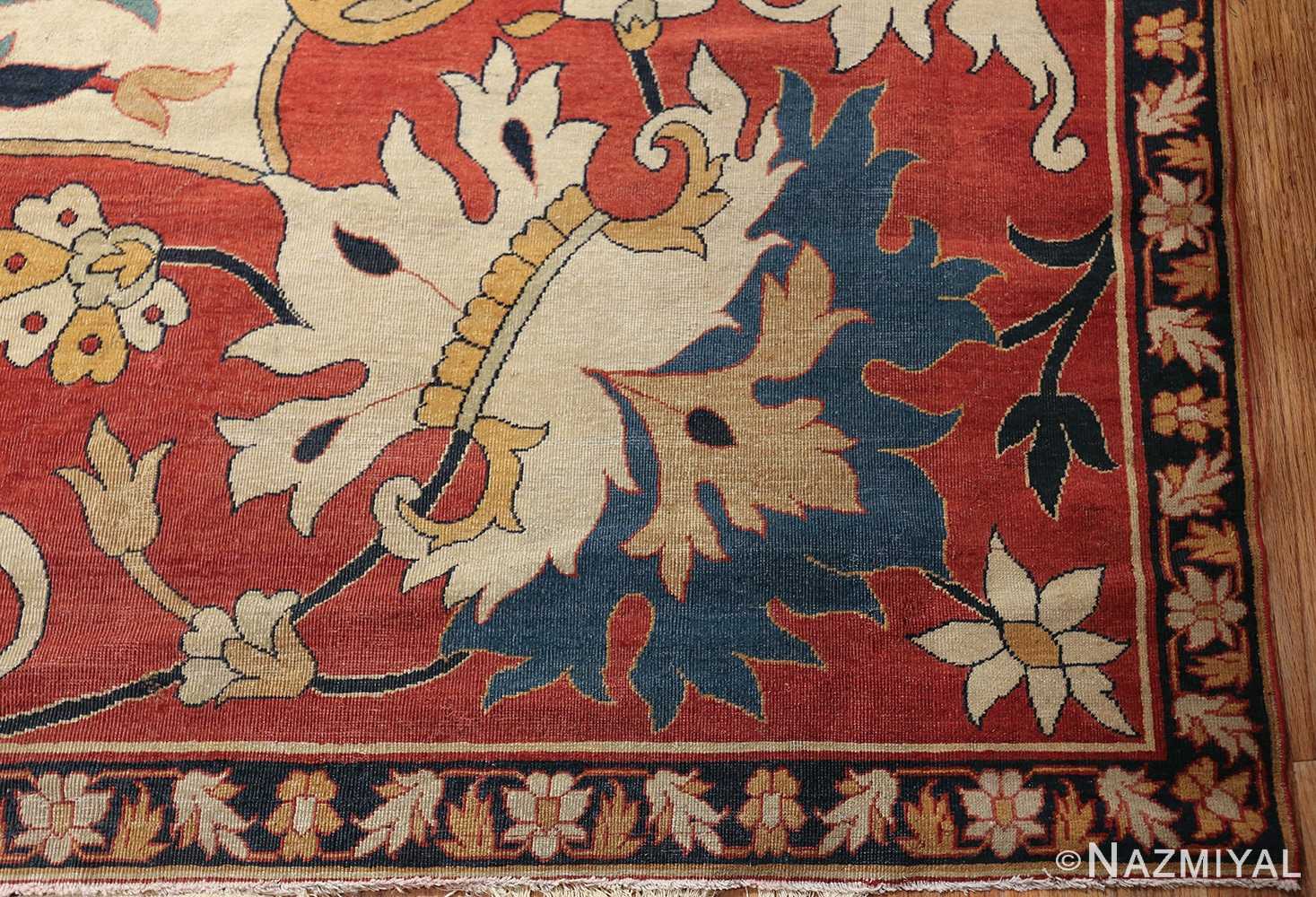 large oversized antique persian sarouk farahan carpet 46926 corner Nazmiyal
