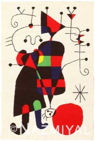 Vintage Scandinavian Joan Miró Tapestry 48103 Main Image