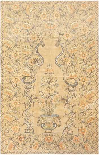 Antique Silk Persian Prayer Design Textile #8386 by Nazmiyal Antique Rugs