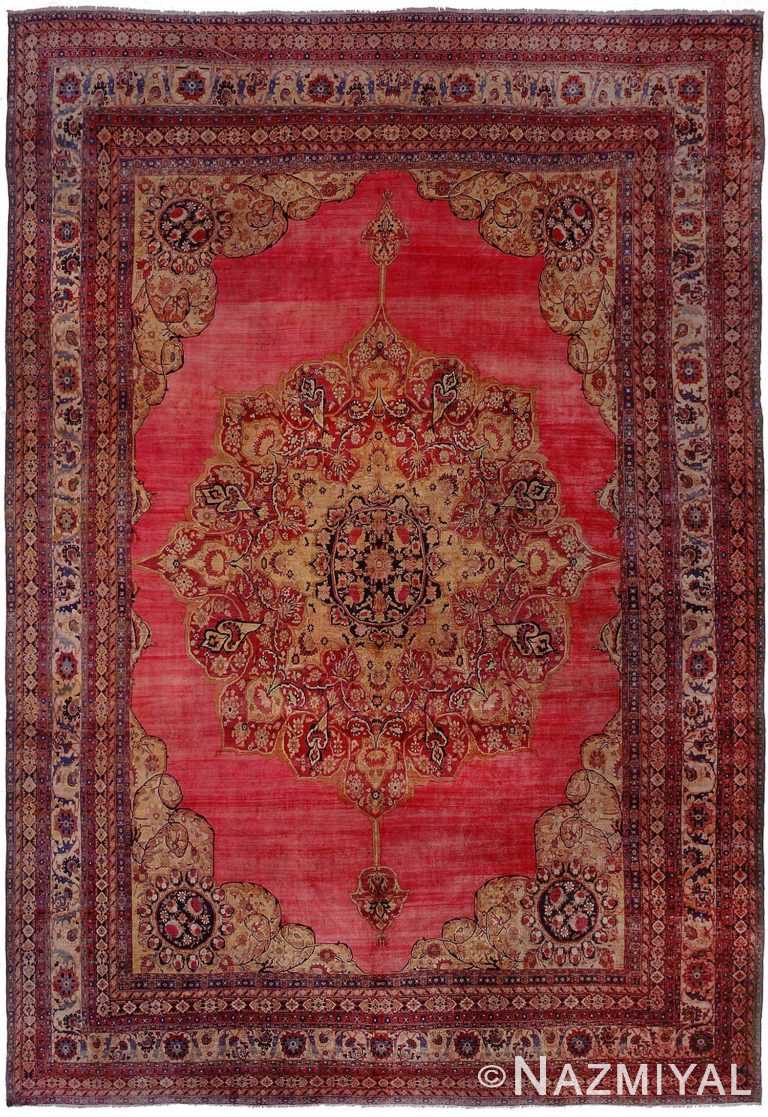 Antique Kerman Persian Rug 43607 by Nazmiyal