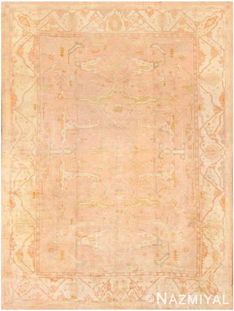 Antique Turkish Oushak Carpet 48186 Nazmiyal Antique Rugs
