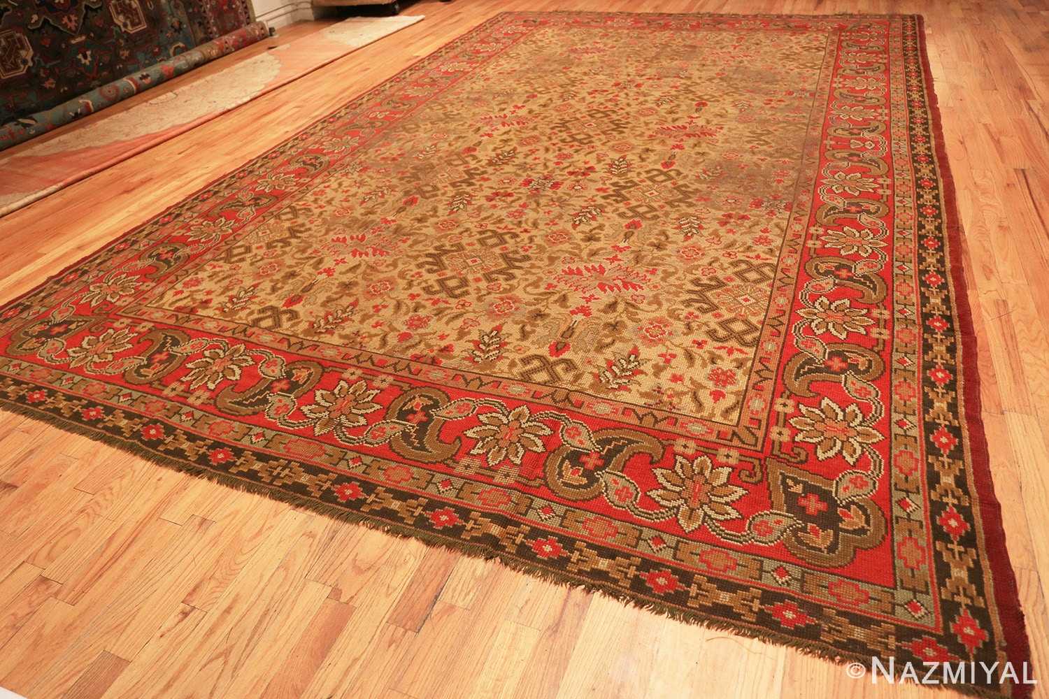 Full Large Shabby chic Antique Irish Donegal carpet 2688 by Nazmiyal
