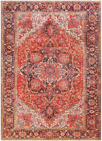 Antique Persian Heriz Carpet 48309 Nazmiyal Antique Rugs