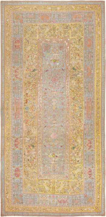 Late 17th Century Palace-Size Silk Indian Suzani Embroidery 46159 Nazmiyal