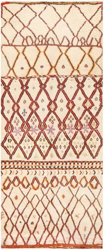 Folk Art Mid Century Vintage Tribal Moroccan Rug 48354 Nazmiyal
