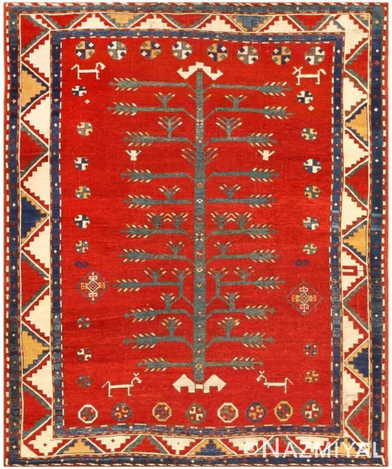Antique Caucasian Kazak Rug 47503 Detail/Large View