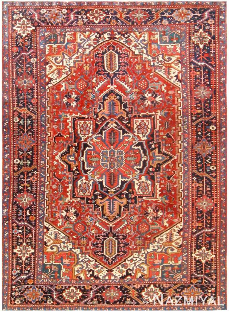 Antique Persian Heriz Rug 48316 by Nazmiyal