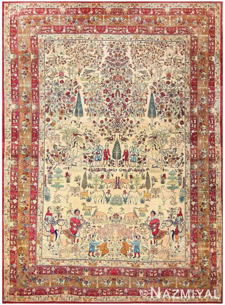 Antique Persian Kerman Carpet 48323 Detail/Large View