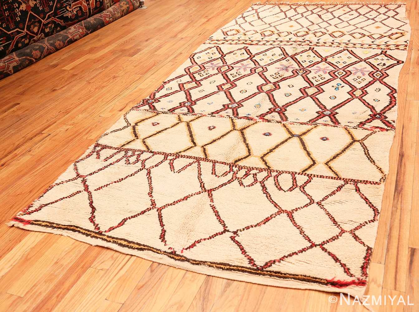Full Folk Art Mid Century Vintage Tribal Moroccan rug 48354 by Nazmiyal