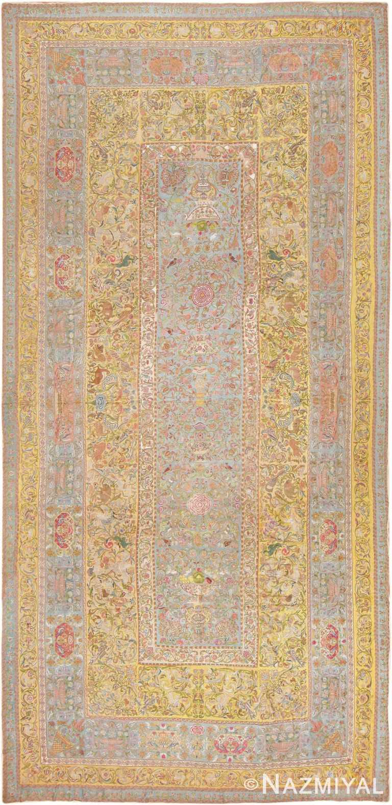 Late 17th Century Palace-Size Silk Indian Suzani Embroidery 46159 Nazmiyal