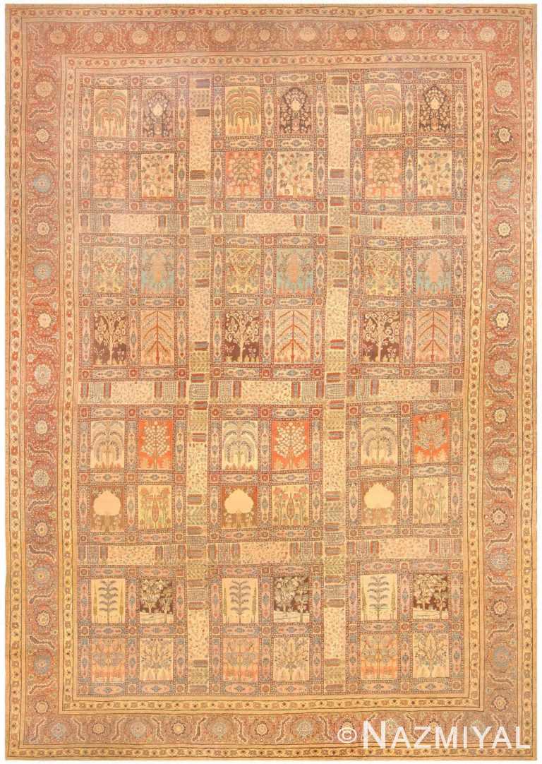 Oversized Antique Persian Garden Carpet by Haji Jalili 48328 Detail/Large View
