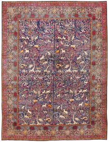 Antique Garden of Paradise Persian Carpet 48340 Detail/Large View