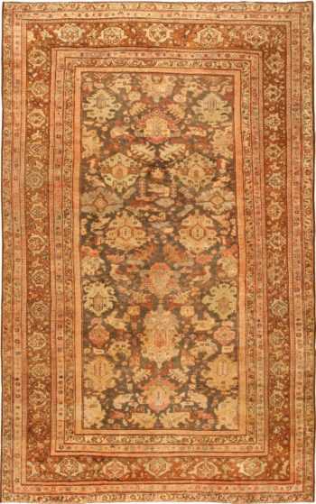 Antique Persian Earth Tone Sultanabad Area Rug #43053 by Nazmiyal Antique Rugs