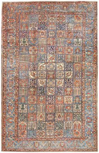 Antique Persian Bakhtiari Carpet 50124 Detail/Large View