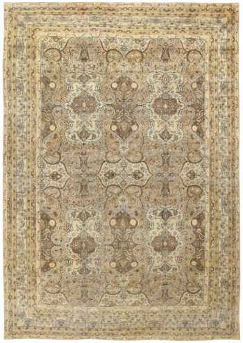 Large Soft Color Antique Persian Kerman Area Rug #50147 by Nazmiyal Antique Rugs