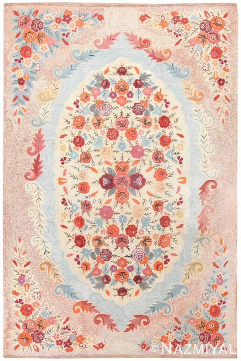 Antique American Hooked Rug 50068 Nazmiyal Antique Rugs