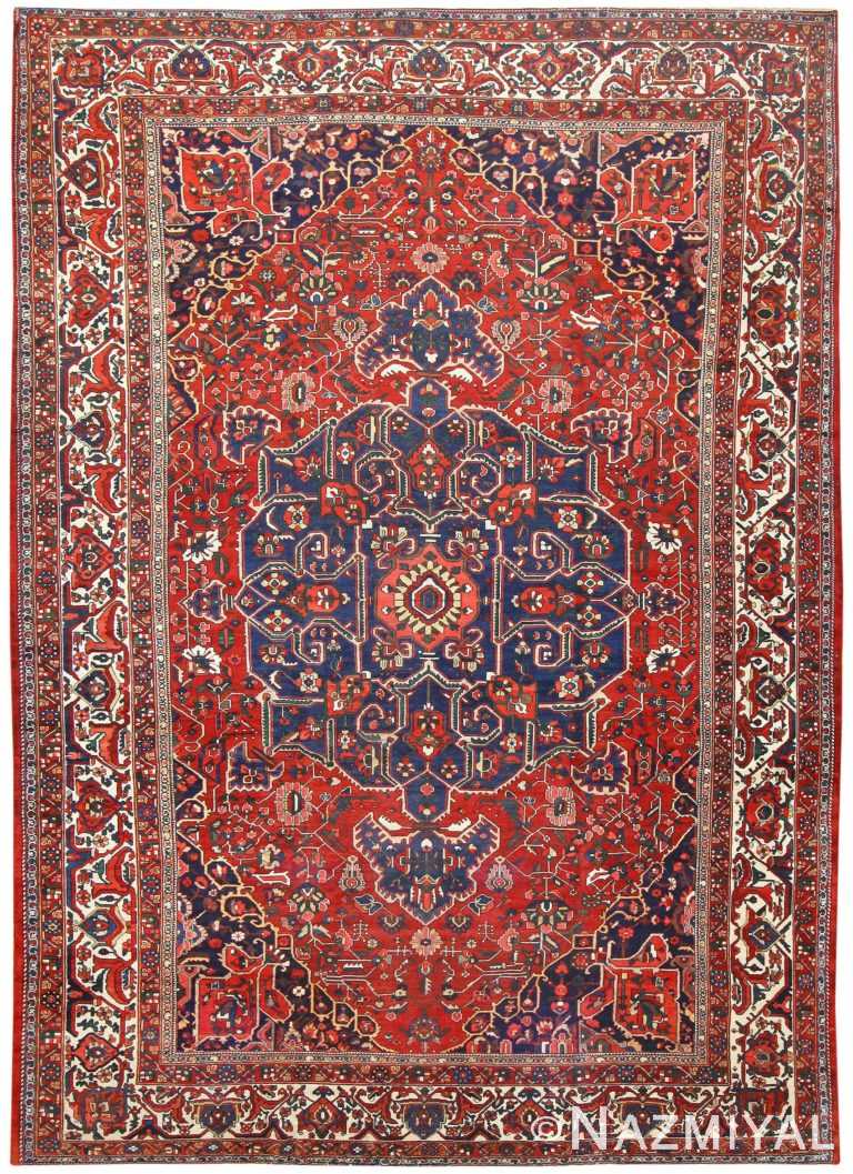 Antique Persian Bakhtiari Carpet 50090 Detail/Large View
