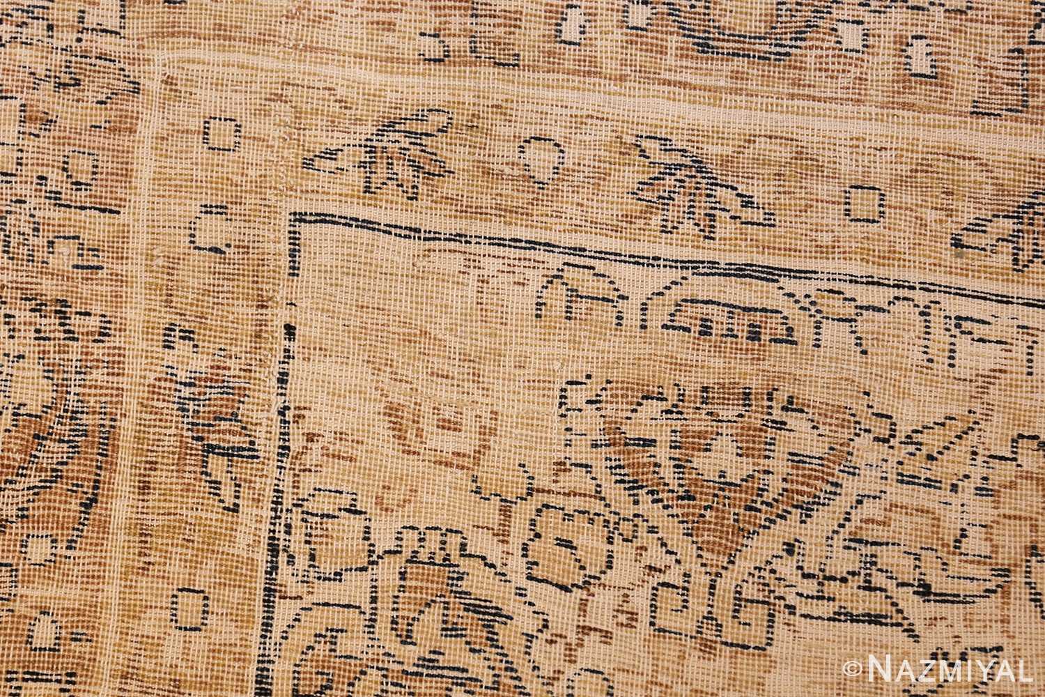 antique persian kerman rug 50147 weave Nazmiyal