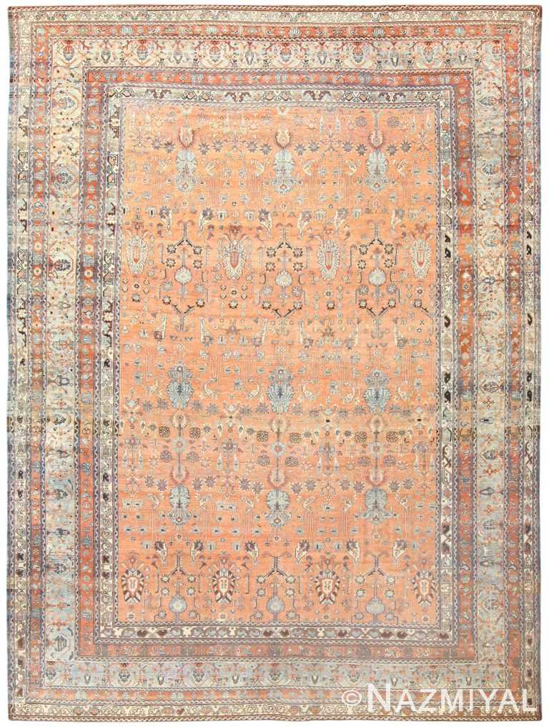 Tribal Room Size Antique Persian Malayer Rug 47506 by nazmiyal