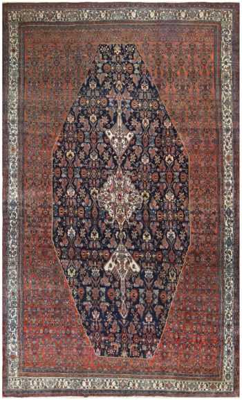Antique Persian Bibikibad Carpet 50121 Nazmiyal