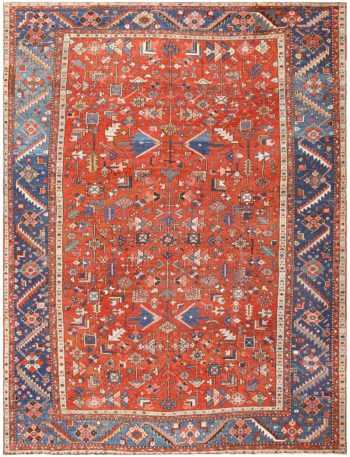 Antique Persian Heriz Rug 48466 Detail/Large View