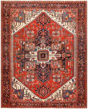 Antique Persian Heriz Rug 48468 Detail/Large View