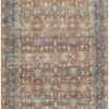 Brown and Blue Oversized Antique Persian Kerman Carpet 50192 Nazmiyal