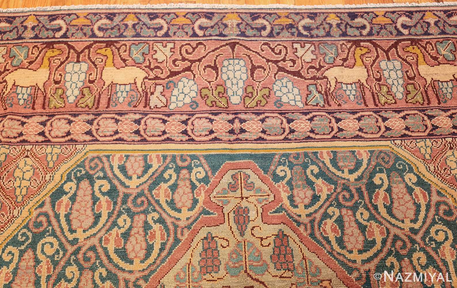 antique marbediah israeli carpet 47504 top Nazmiyal