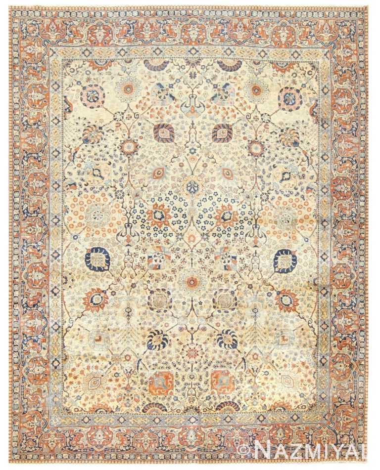 Antique Persian Tabriz Rug 50176 Detail/Large View