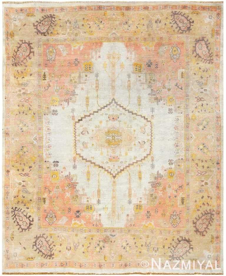 Antique Turkish Oushak Carpet 50071 Nazmiyal Antique Rugs