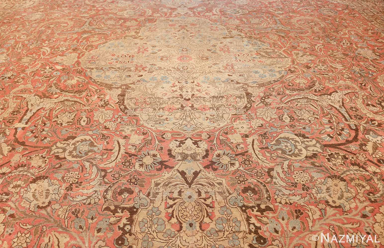 Palace Size Antique Persian Tabriz Carpet 50111 Woven Knots Nazmiyal