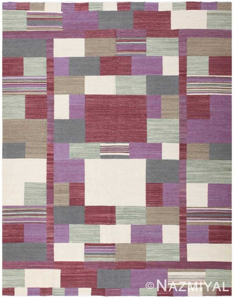 Swedish Inspired Modern Contemporary Carpet 48480 Nazmiyal