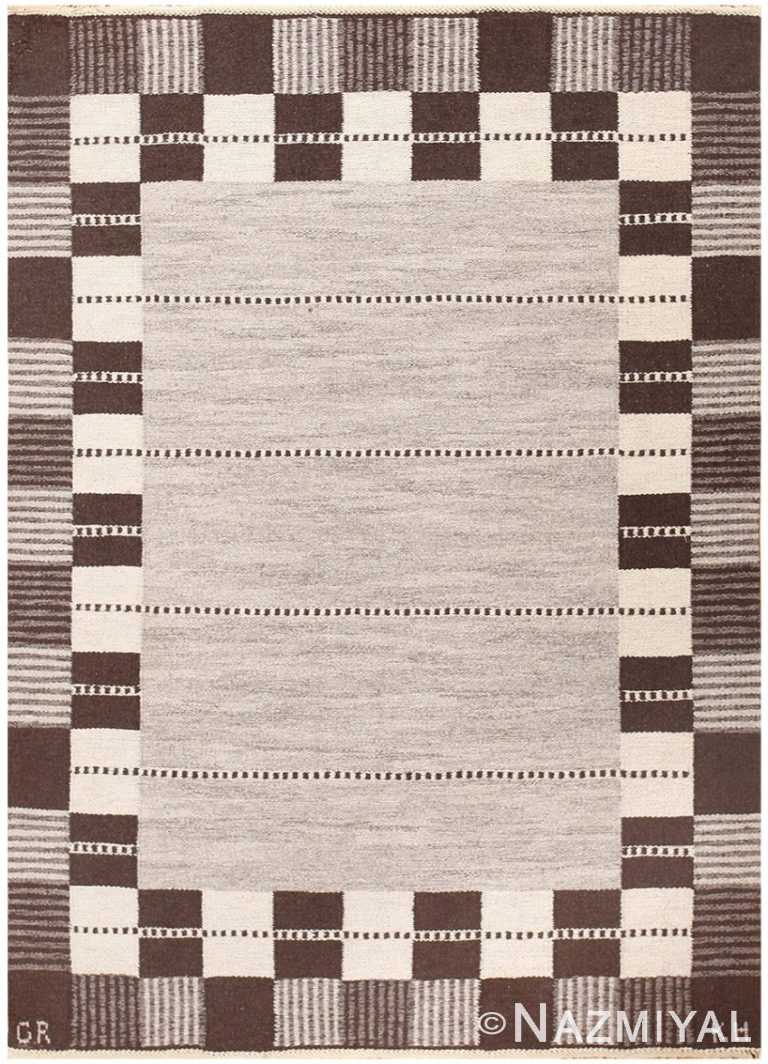 Vintage Swedish Carpet by Klockaregardens Hemslojd 48450 Nazmiyal