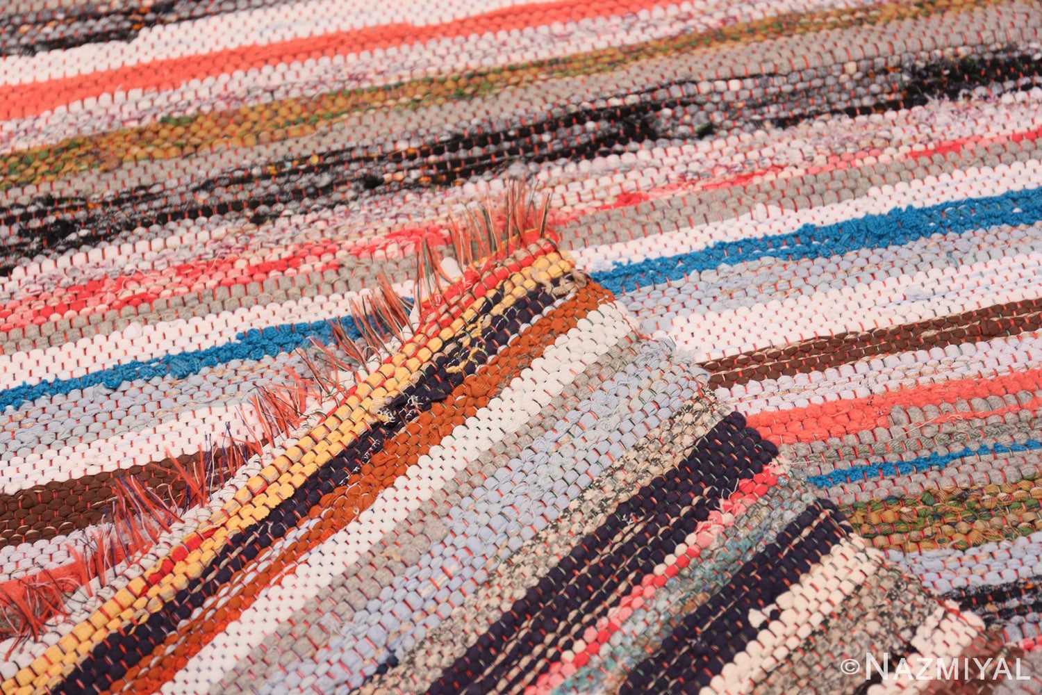 Vintage Swedish rag rug Scandinavian Rag Rug