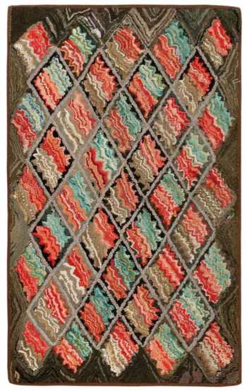 Antique American Hooked Rug 2560