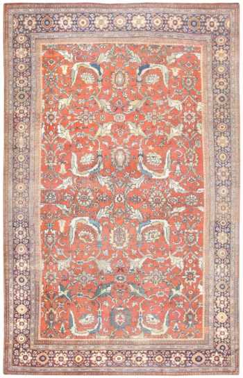 Antique Sultanabad Persian Rug 50126 Nazmiyal