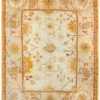 Decorative Room Size Antique Turkish Oushak Carpet #70776 by Nazmiyal Antique Rugs