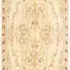 Antique Ivory Oversized American Hooked Rug #50315 by Nazmiyal Antique Rugs