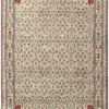 Room Sized Antique Indian Agra Rug 50180 Nazmiyal