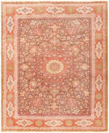 Silk and Wool Room Sized Tabriz Persian Carpet 50251 Nazmiyal