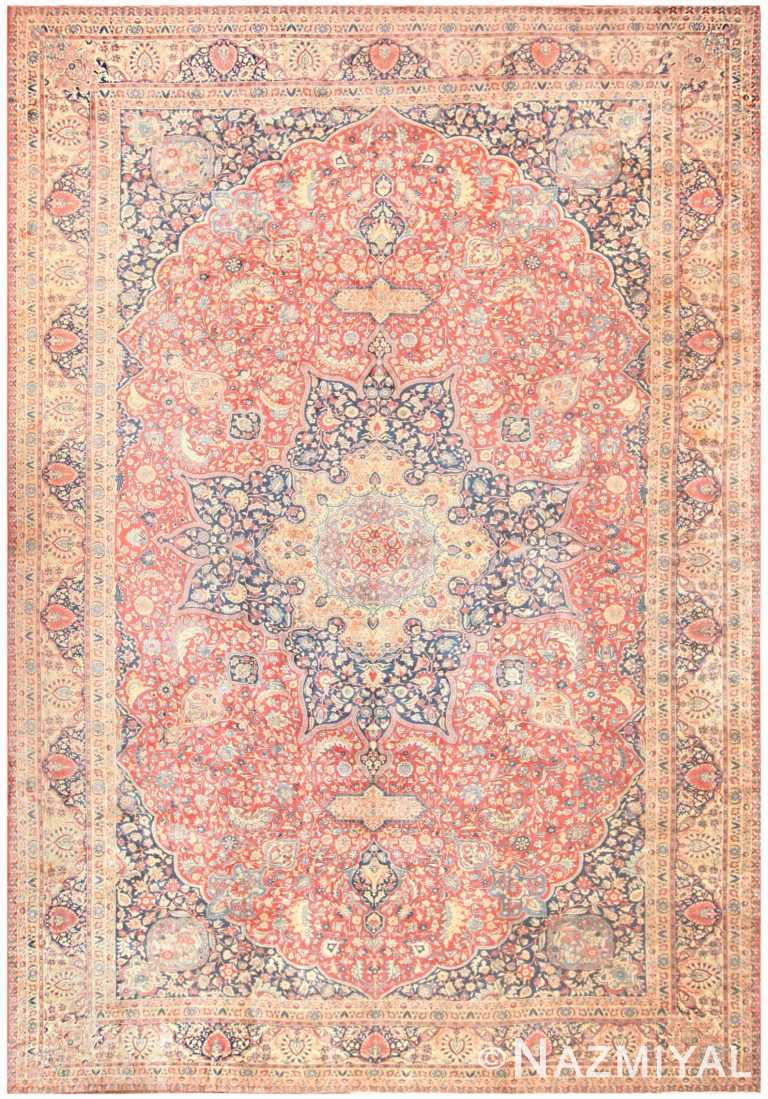 Antique Persian Tabriz Carpet 50313 Nazmiyal