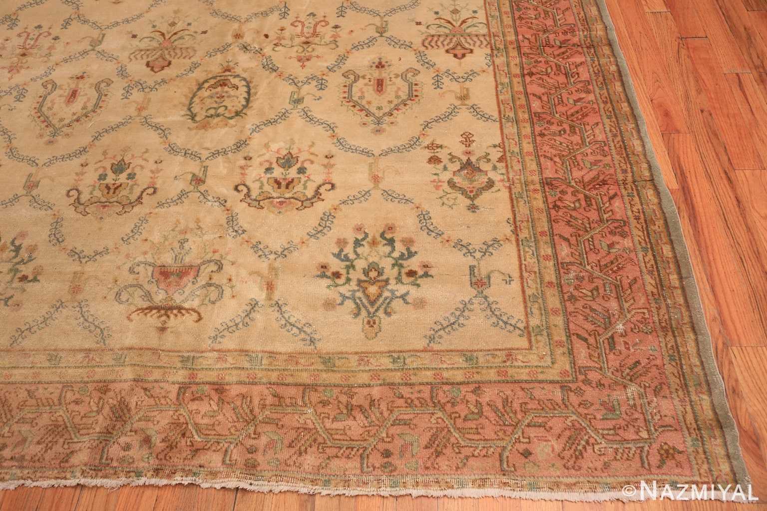 Corner Vintage Turkish Sivas carpet 50327 by Nazmiyal Antique Rugs in NYC