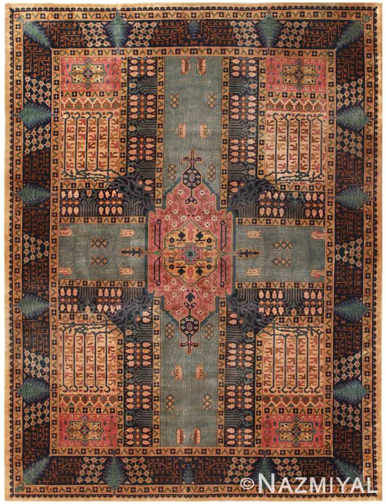 Room Sized Antique Indian Carpet 50223 Nazmiyal