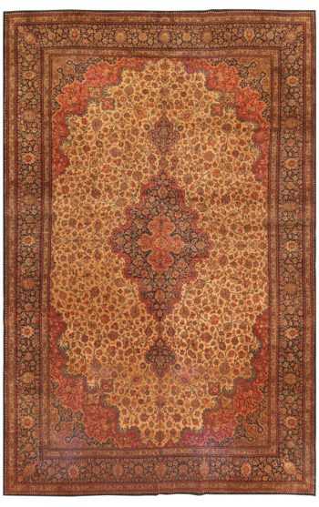 Large Vintage Persian Qum Rug 50326 Nazmiyal