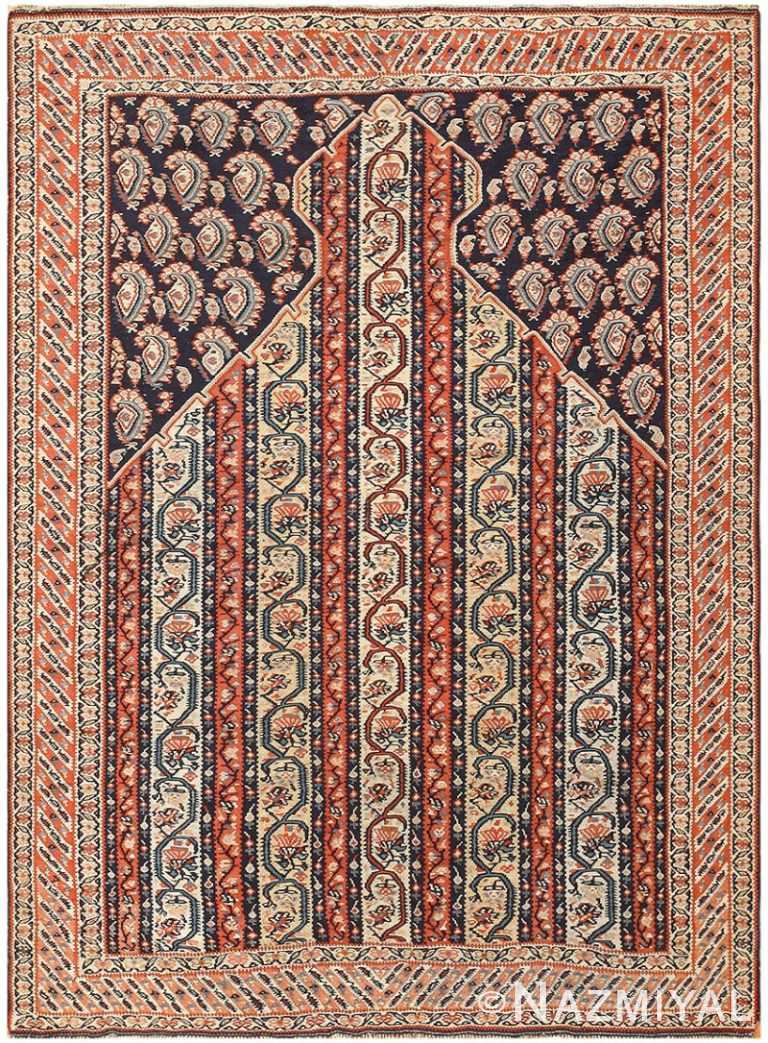 Antique Persian Senneh Kilim 48577 Detail/Large View