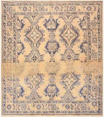 Antique Turkish Oushak Carpet 47140 Nazmiyal